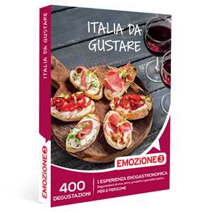 Idee regalo EMOZIONE3 - Italia da gustare - Cofanetto regalo - 1 degustazione per 2 persone Emozione3